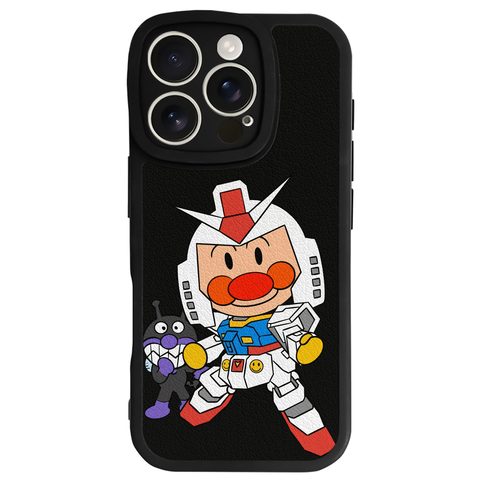 （画像用） アンパンマン Anpanman 【iPhone 16シリーズ対応】シリコンスマホケース（レザー調） 材質：シリコン